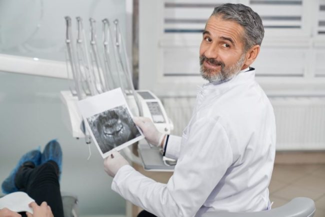 Professional,,Cheerful,Doctor,Of,Dentistry,Clinic,Sitting,In,Chair.,Bearded, Dentist Near Me San Francisco